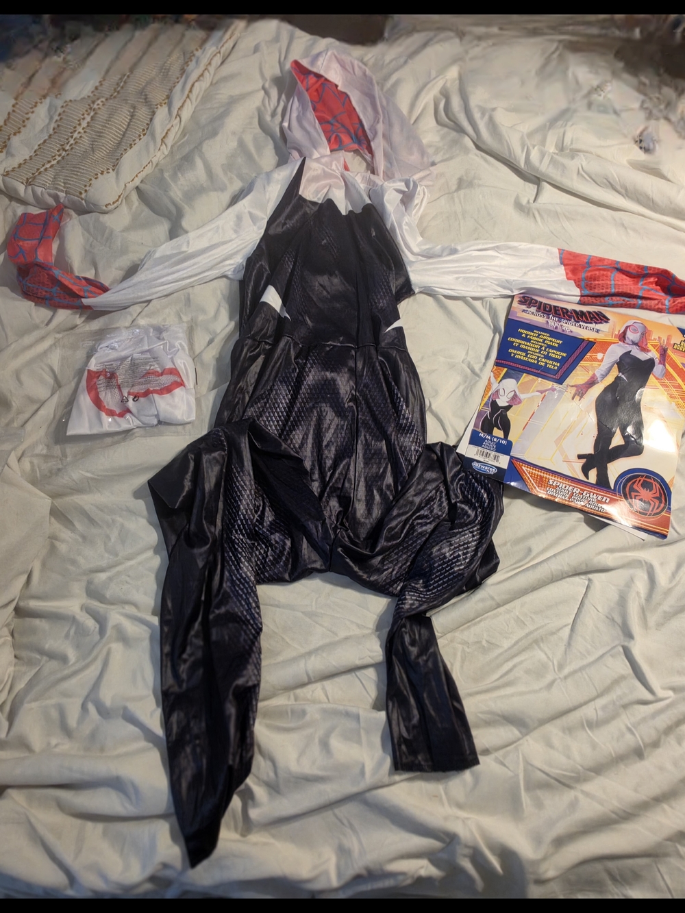 Marvel Spider-Gwen Kids Costume - Black, White, Pink & Red Accents